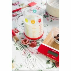 Balance De Cuisine Electronique Bambou Rectangle Rouge 23 X 16 Cm Pebbly -Ustensiles de cuisine Soldes balance de cuisine bambou rectangle rouge 23 x 16 cm pebbly 2