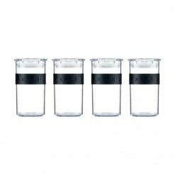 Bocal Plastique 250 Ml Avec Couvercle (x4) PRESSO Bodum