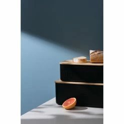 Boîte à Pain 29 X 19 Cm X H 11 Cm Noir BISTRO Bodum -Ustensiles de cuisine Soldes boite a pain 29 x 19 cm x h 11 cm noir bistro bodum 2