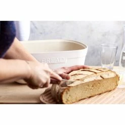 Boîte à Pain En Céramique Craie 35,5 X 24,5 X H 15,8 Cm Emile Henry -Ustensiles de cuisine Soldes boite a pain couleur craie 355x h 158 x l 245 cm emile henry 2