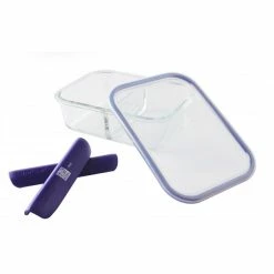 Boîte De Conservation Connectée Avec Compartiments 1,45 L Bleu Stor'eat Mastrad -Ustensiles de cuisine Soldes boite de conservation connectee avec compartiments 145 l bleu stor eat mastrad 2