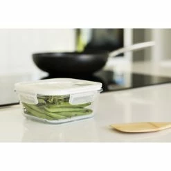 Boîte De Conservation En Verre Carré 800 Ml Pebbly -Ustensiles de cuisine Soldes boite de conservation en verre carre 800 ml pebbly 1