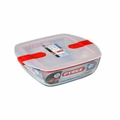 Boîte De Conservation En Verre Carrée 25 X 22 Cm 2,2 L Cook & Heat Pyrex