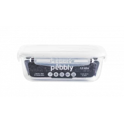 Boîte De Conservation En Verre Rectangle 1,2 L Pebbly