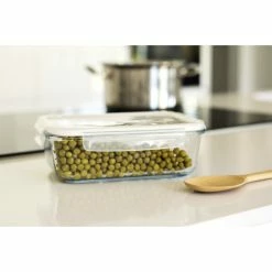 Boîte De Conservation En Verre Rectangle 1,5 L Pebbly -Ustensiles de cuisine Soldes boite de conservation en verre rectangle 15 l pebbly 1