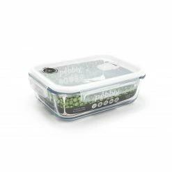 Boîte De Conservation En Verre Rectangle 1,5 L Pebbly