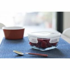 Boîte De Conservation En Verre Rectangle 400 Ml Pebbly -Ustensiles de cuisine Soldes boite de conservation en verre rectangle 400 ml pebbly 1