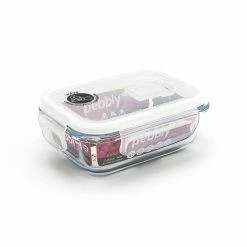 Boîte De Conservation En Verre Rectangle 400 Ml Pebbly