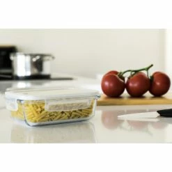 Boîte De Conservation En Verre Rectangle 650 Ml Pebbly -Ustensiles de cuisine Soldes boite de conservation en verre rectangle 650 ml pebbly 1