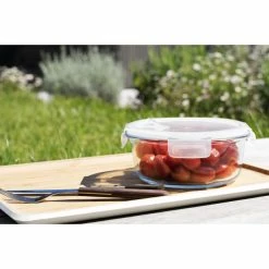 Boîte De Conservation En Verre Rond 950 Ml Pebbly -Ustensiles de cuisine Soldes boite de conservation en verre rond 950 ml pebbly 1