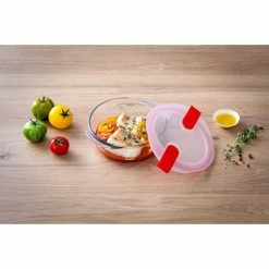 Boîte De Conservation En Verre Ronde 26 Cm 2,3 L Cook & Heat Pyrex -Ustensiles de cuisine Soldes boite de conservation en verre ronde 26 cm 23 l cook heat pyrex 2