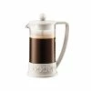 Bodum Cafetière à Piston Brazil 3 Tasses 35cl - Blanc -Ustensiles de cuisine Soldes cafetiere a piston brazil 3 tasses 35cl blanc
