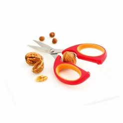 Ciseaux De Cuisine Lames Inox Et Casse-Noix Framboise Mastrad -Ustensiles de cuisine Soldes ciseaux de cuisine lames inox et casse noix framboise mastrad 1