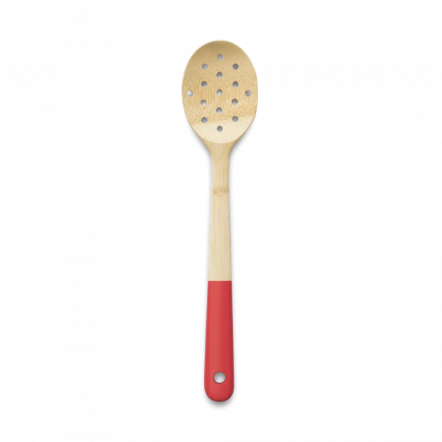 Cuillère De Cuisine Ajourée Bambou 30 Cm Rouge Pebbly 3 Cuillère De Cuisine Ajourée Bambou 30 Cm Rouge Pebbly