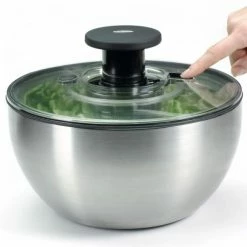 Essoreuse à Salade Inox Ø 26cm Oxo -Ustensiles de cuisine Soldes essoreuse a salade inox o 26cm oxo 2