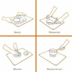 Lot 2 Protections Plaque De Cuisson En Verre Noir Pebbly -Ustensiles de cuisine Soldes lot 2 protections plaque de cuisson en verre noir pebbly 1