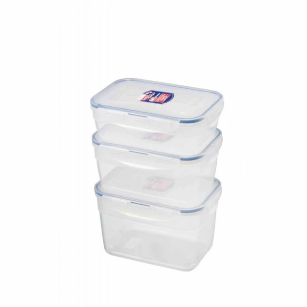 Lot 3 Boîtes De Conservation Rectangulaires Lock And Lock 3 Lot 3 Boîtes De Conservation Rectangulaires Lock And Lock
