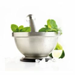 Mortier Et Pilon En Inox Mastrad -Ustensiles de cuisine Soldes mortier et pilon en inox mastrad 2