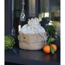 Panier De Conservation Avec Sac Amovible 27 X 20 X 12 Cm Pebbly -Ustensiles de cuisine Soldes panier de conservation avec sac amovible 27 x 20 x 12 cm pebbly 2