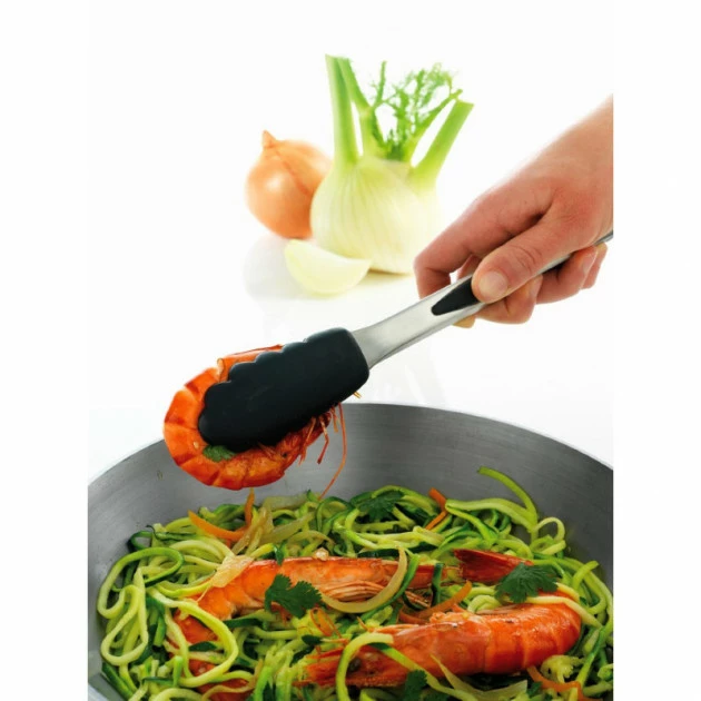 Pince De Cuisine En Inox 26 Cm Noir Mastrad 4 Pince De Cuisine En Inox 26 Cm Noir Mastrad – Image 2