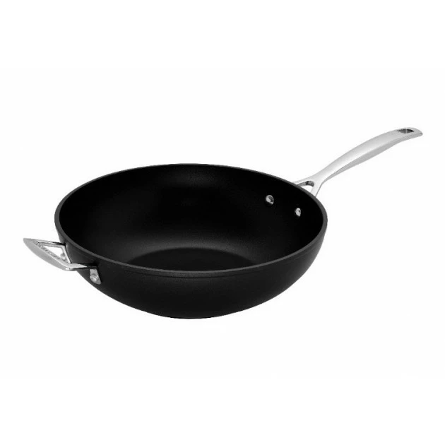 Poêle Wok 30 Cm Anti-Adhérente Les Forgées Le Creuset 3 Poêle Wok 30 Cm Anti-Adhérente Les Forgées Le Creuset