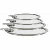 Série De Couvercles Plats En Verre Trempé 14 à 20 Cm Strate Amovible Cristel -Ustensiles de cuisine Soldes serie de couvercles plats en verre trempe 14 a 20 cm strate amovible cristel