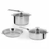 Set De 7 Pièces Casteline Manche Amovible Inox Cristel