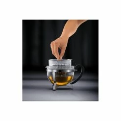 Théière En Verre Avec Filtre 1.3L CHAMBORD Bodum -Ustensiles de cuisine Soldes theiere en verre avec filtre 13l chambord bodum 3